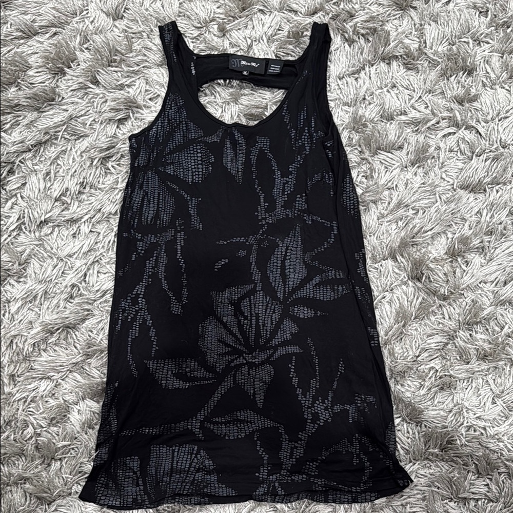 Miss Me Black Floral Mini Dress